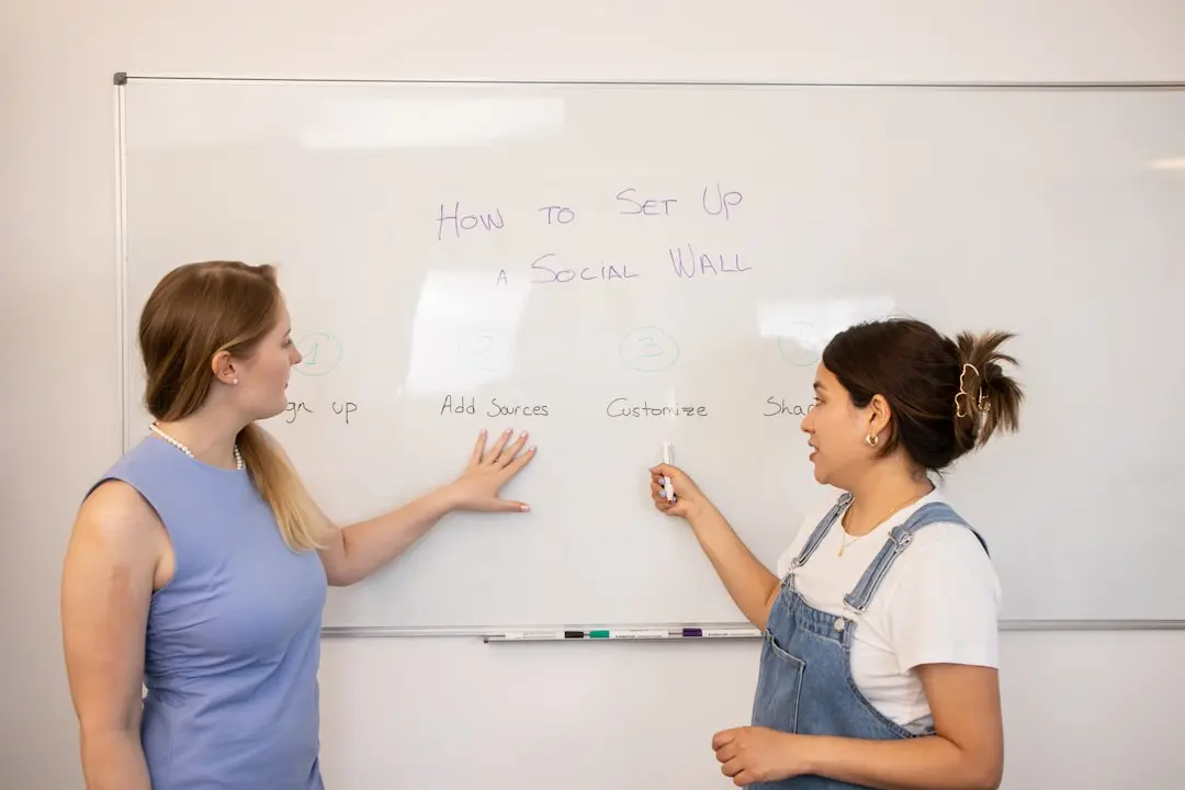 Design thinking: team collaborates on creative solutions during a workshop